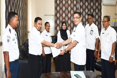 Penggunaan Mobil Bus, Dispersip dan Dishub Bengkalis Jalin Kerjasama